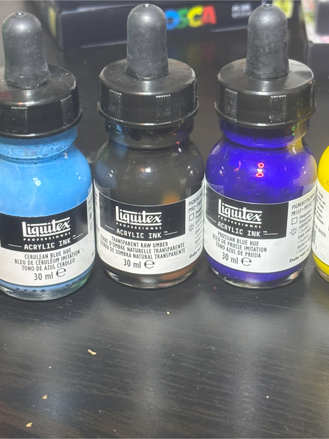 Liquitex Professional Acrylic inks 1oz bottles lot of 10 - photo 2