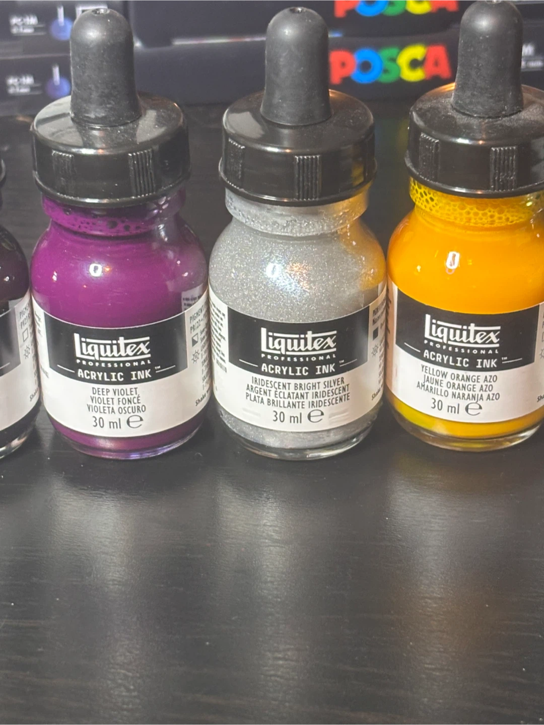 Liquitex Professional Acrylic inks 1oz bottles lot of 10 - photo 4