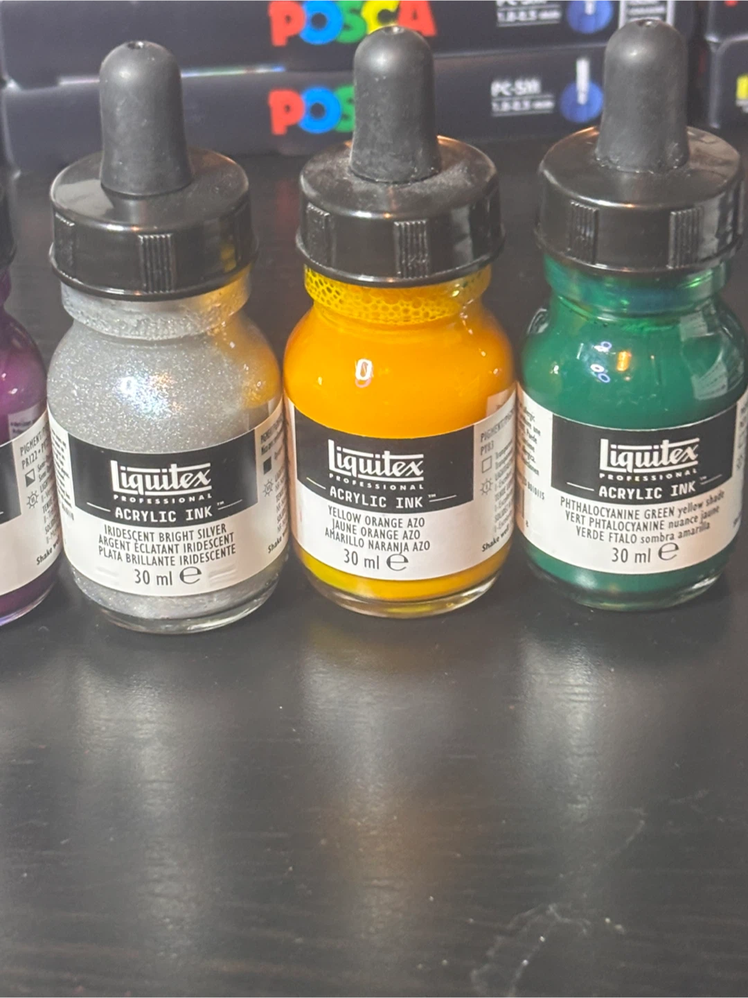 Liquitex Professional Acrylic inks 1oz bottles lot of 10 - photo 5