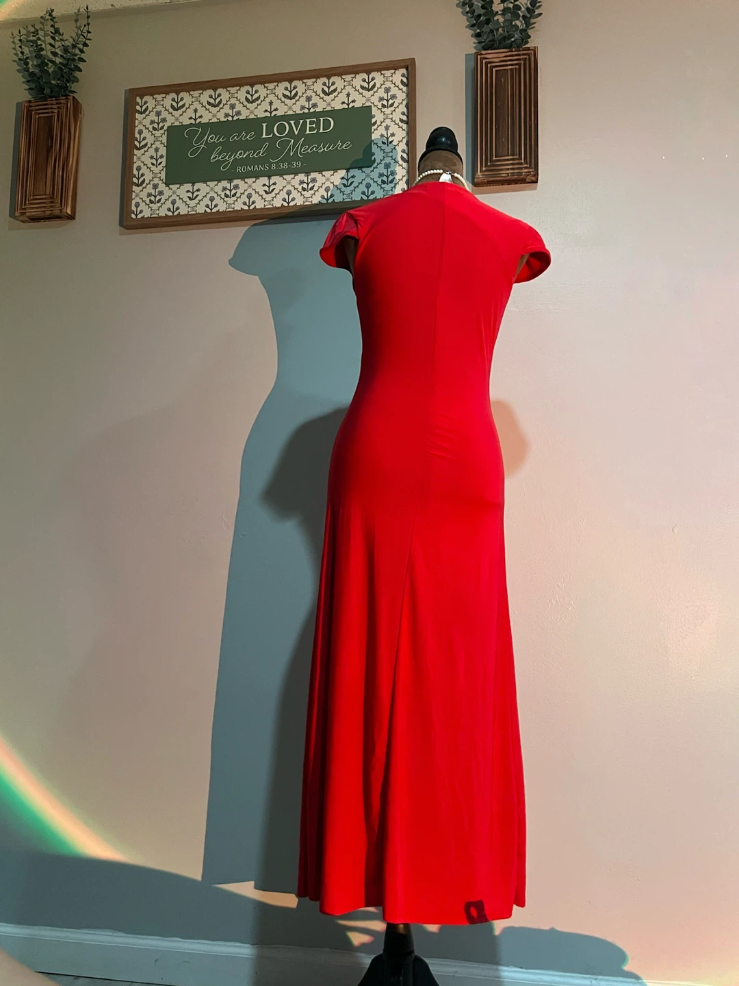 Solid Red Maxi Dress - photo 2