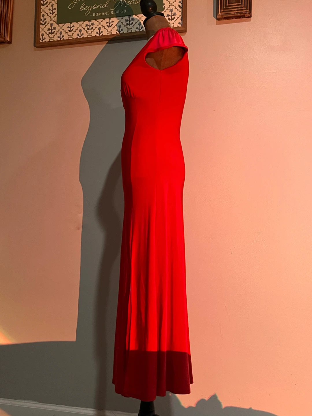 Solid Red Maxi Dress - photo 3