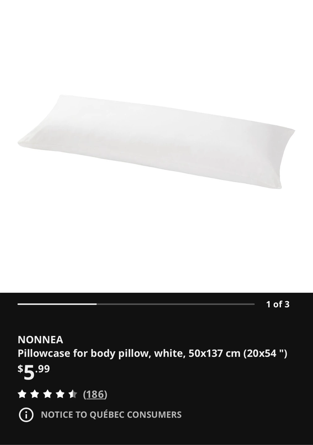 IKEA AXFRYLE Body Pillow - photo 3