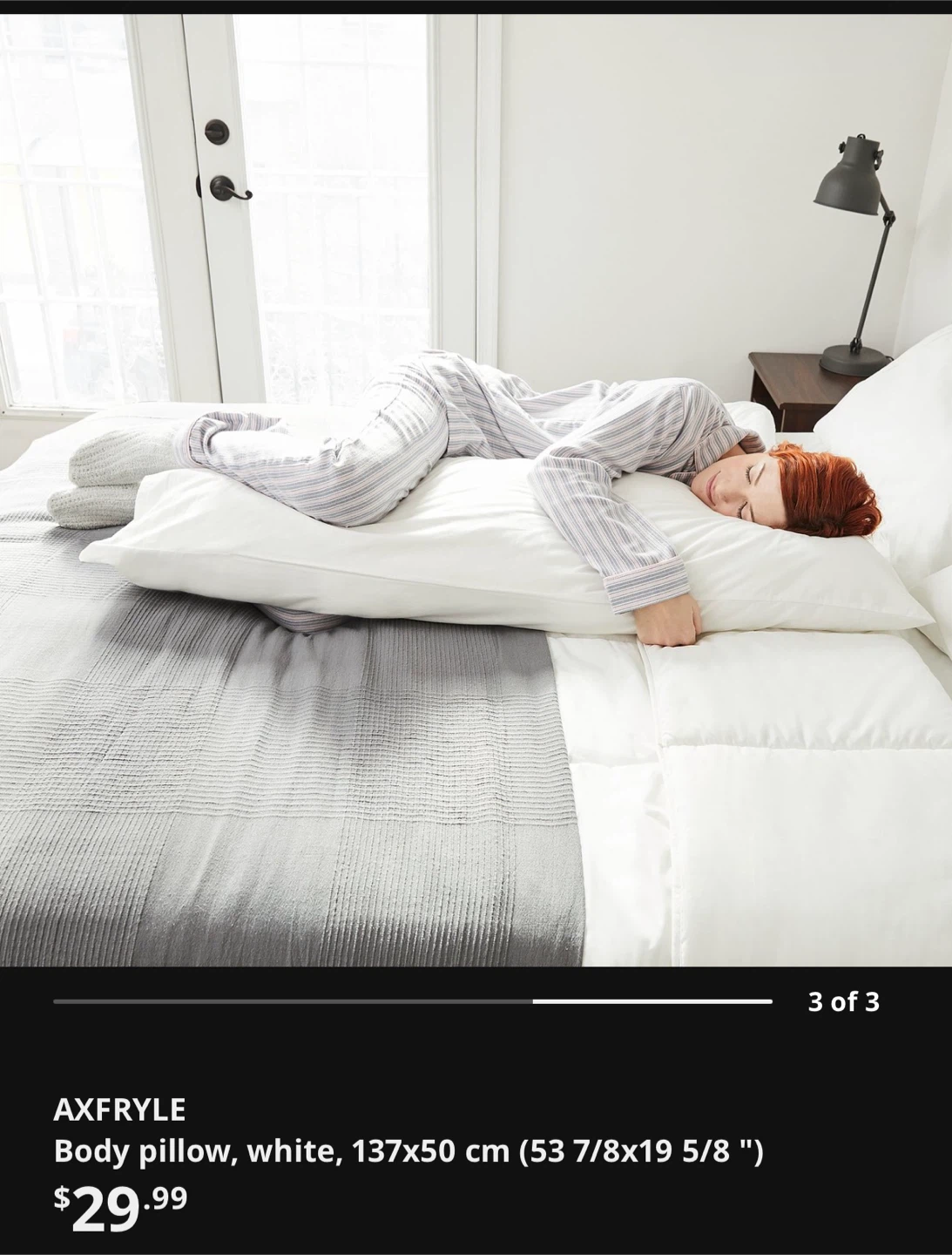 IKEA AXFRYLE Body Pillow - photo 4