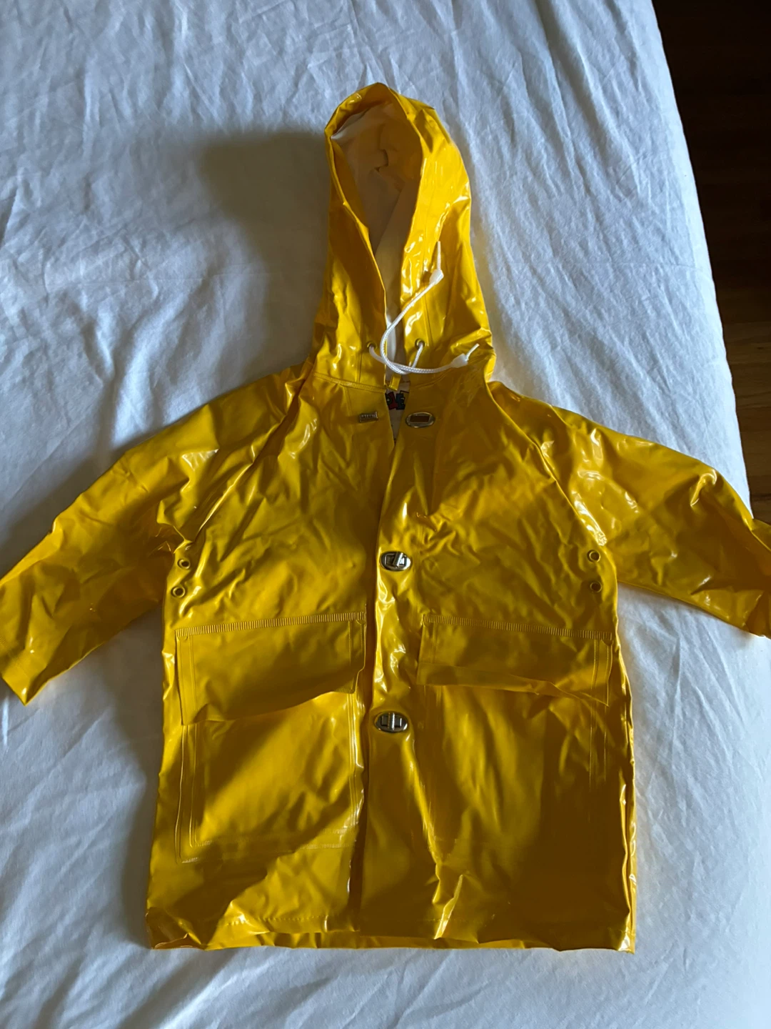Raincoat child toddler Yellow Kids Toddler Vintage Rain Jacket
