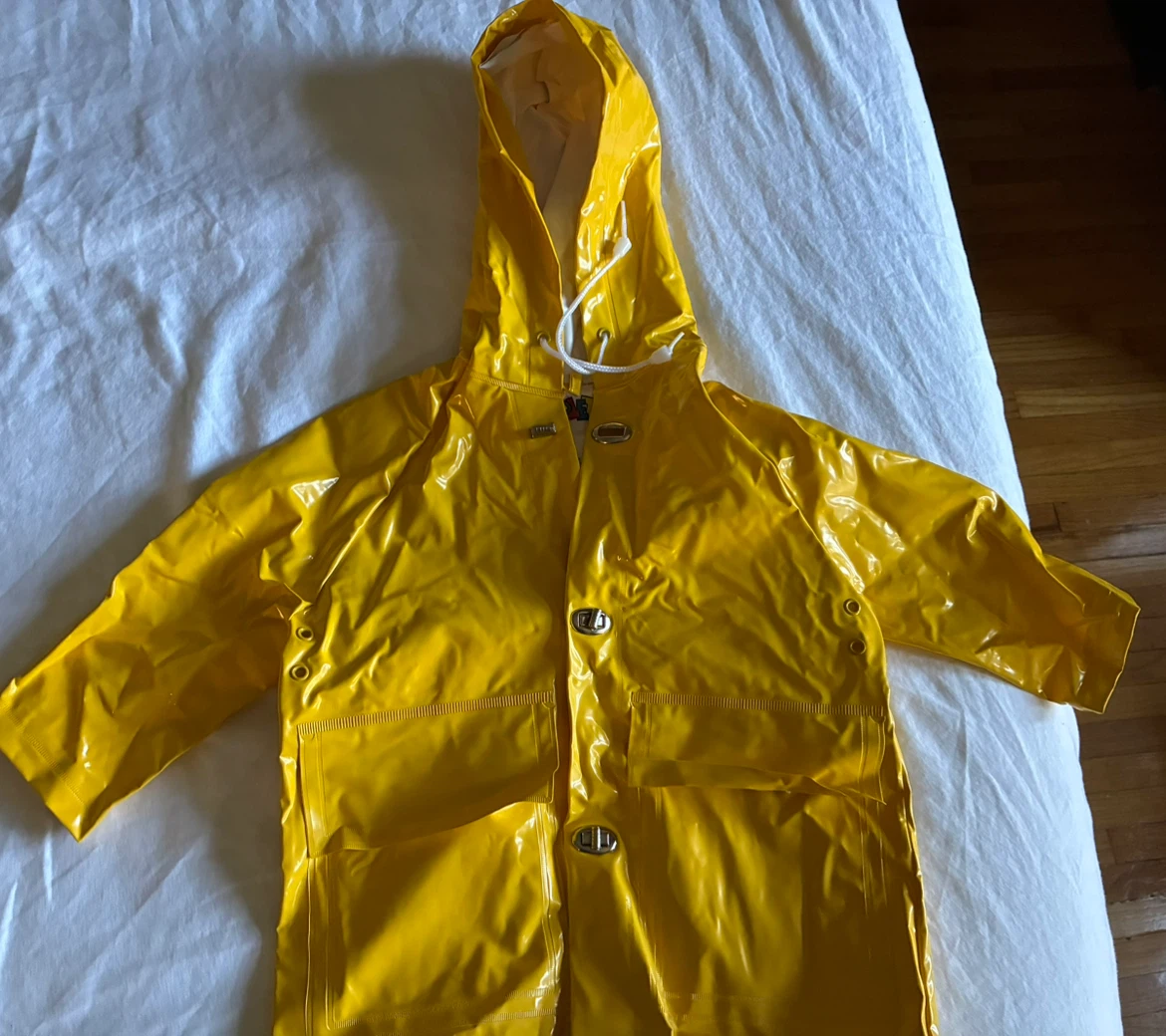 Raincoat child toddler Yellow Kids Toddler Vintage Rain Jacket - photo 2