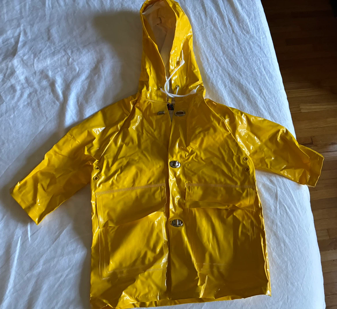 Raincoat child toddler Yellow Kids Toddler Vintage Rain Jacket - photo 5