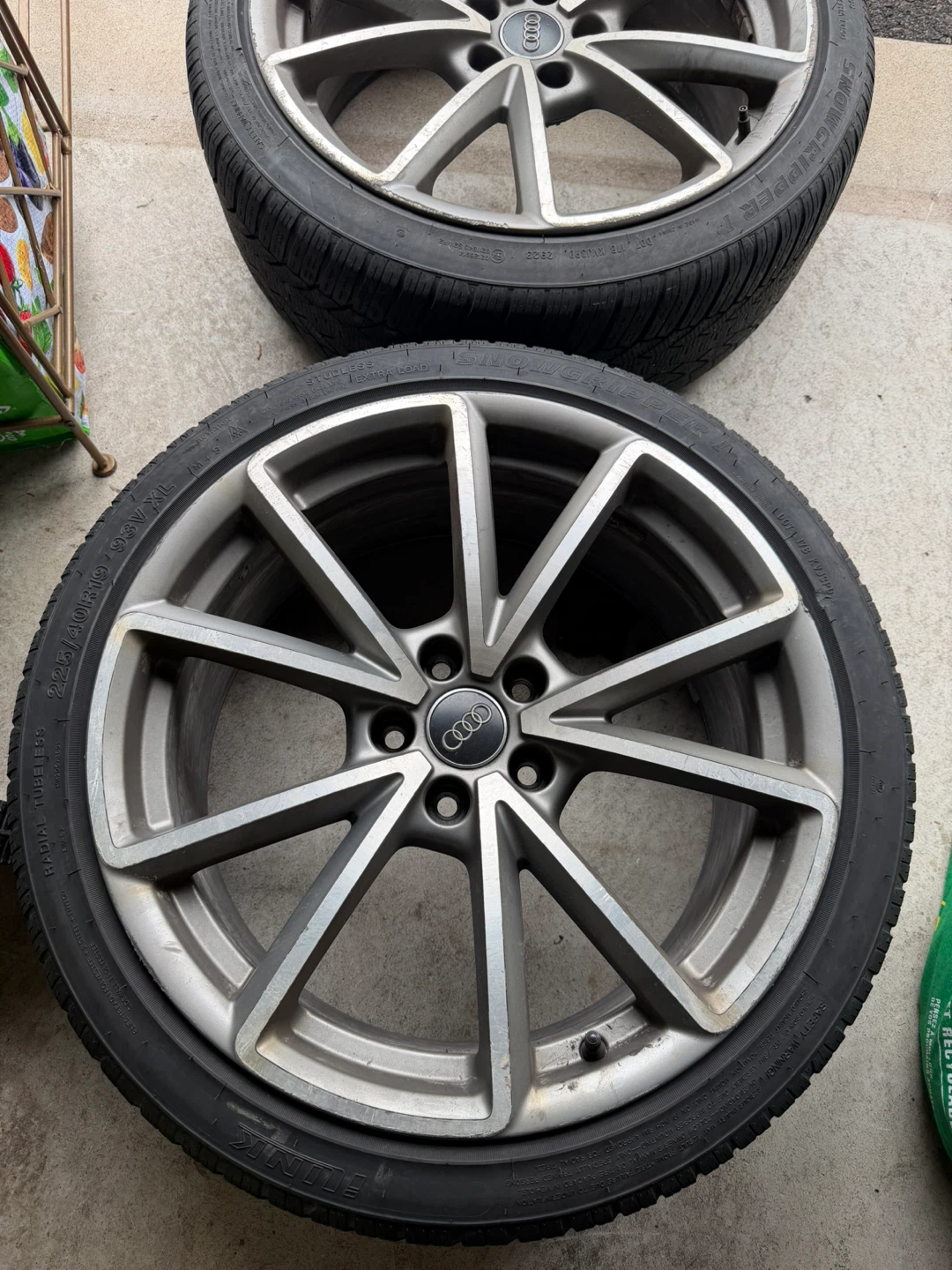 Audi 19-inch Alloy Wheels with Winter Tires