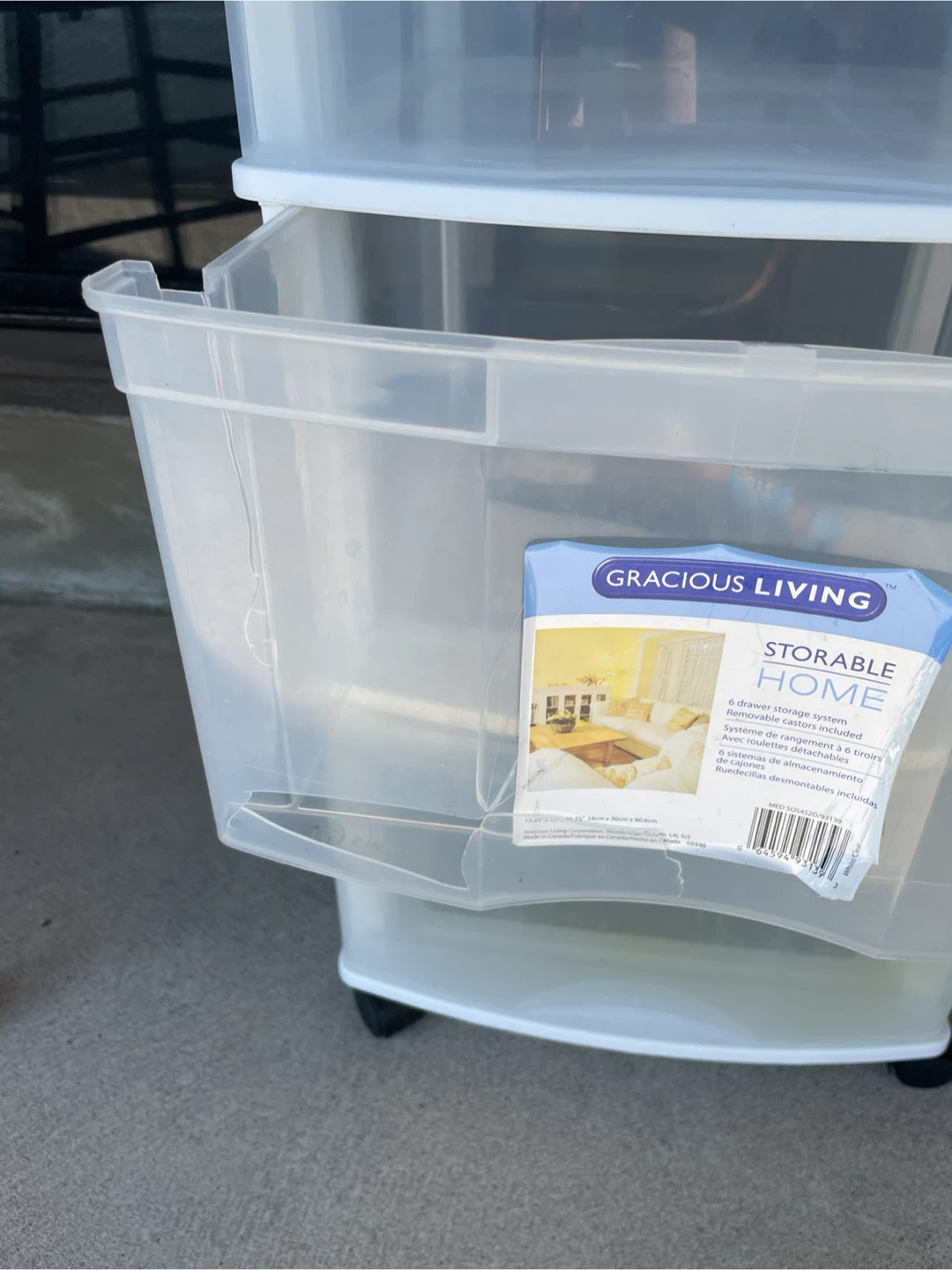 Clear Plastic Drawer Storage Unit - photo 3