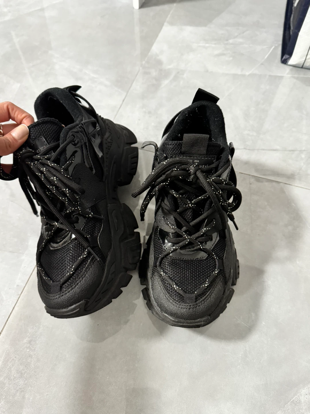 Black Chunky Sneakers