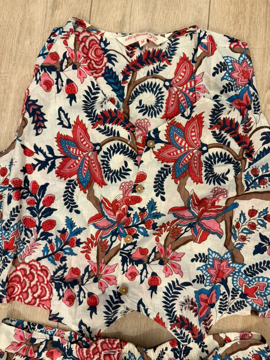 Boutique Floral Print Top and Shorts Cord Set - photo 3