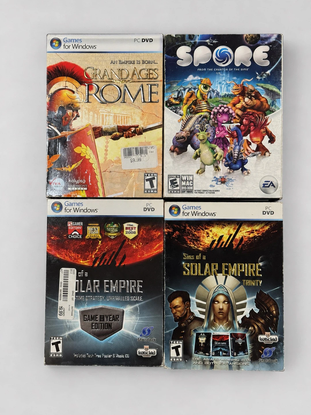 Lot of 10 Classic PC Games – Age of Empires, Star Wars & more