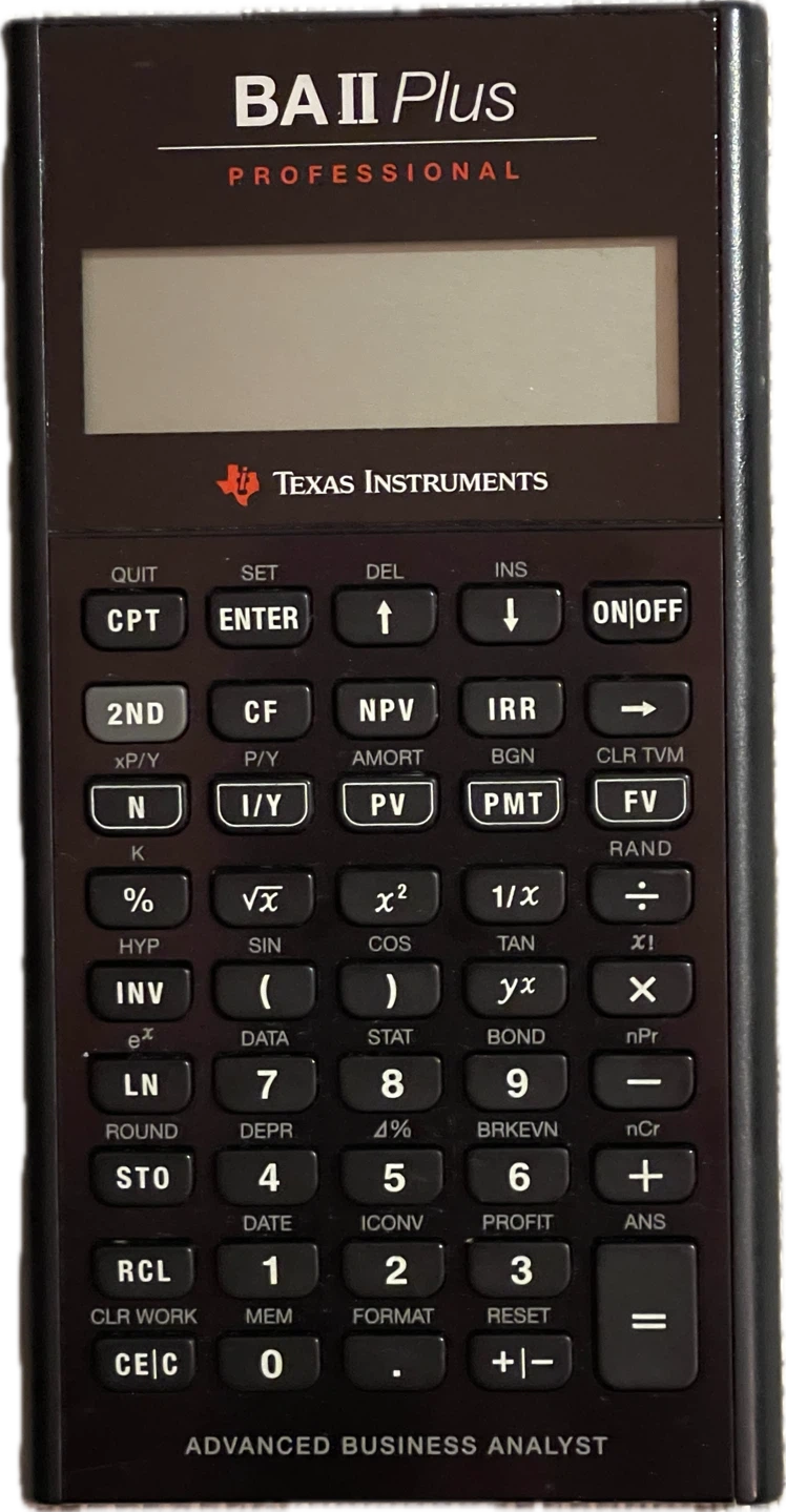 Texas Instruments BA II Plus Professional Calculator