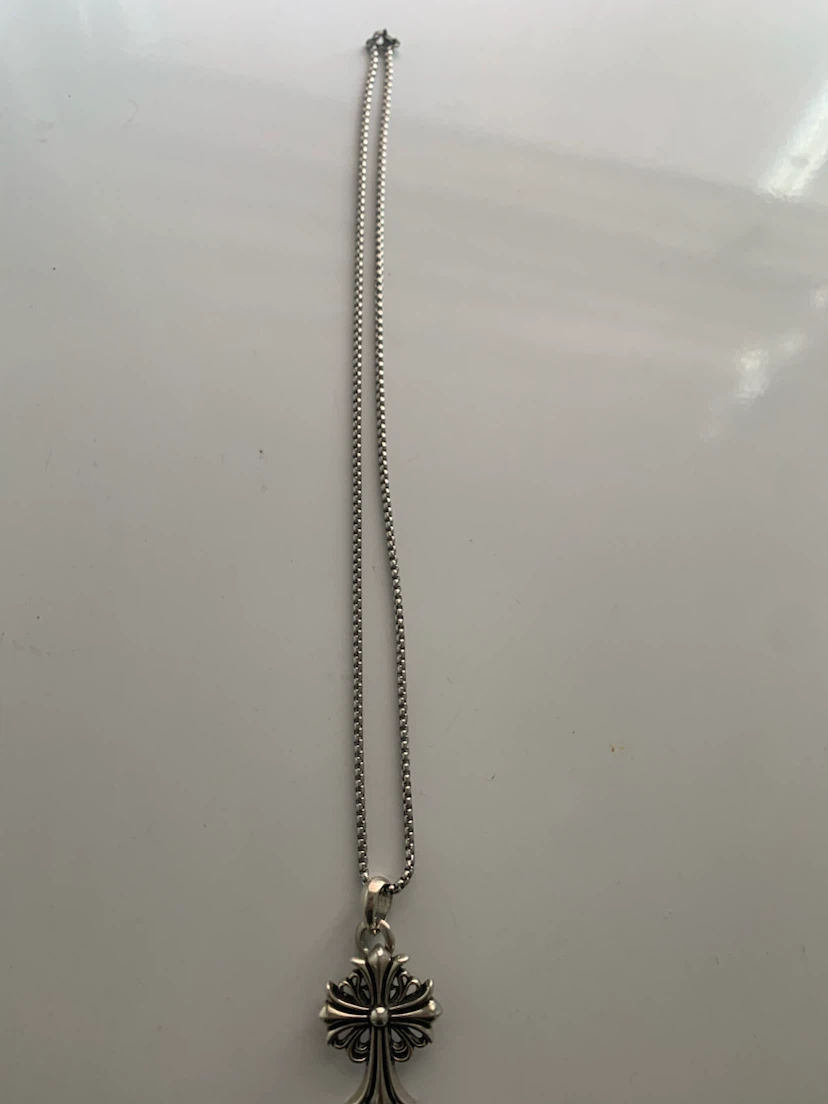 Chrome heart necklace