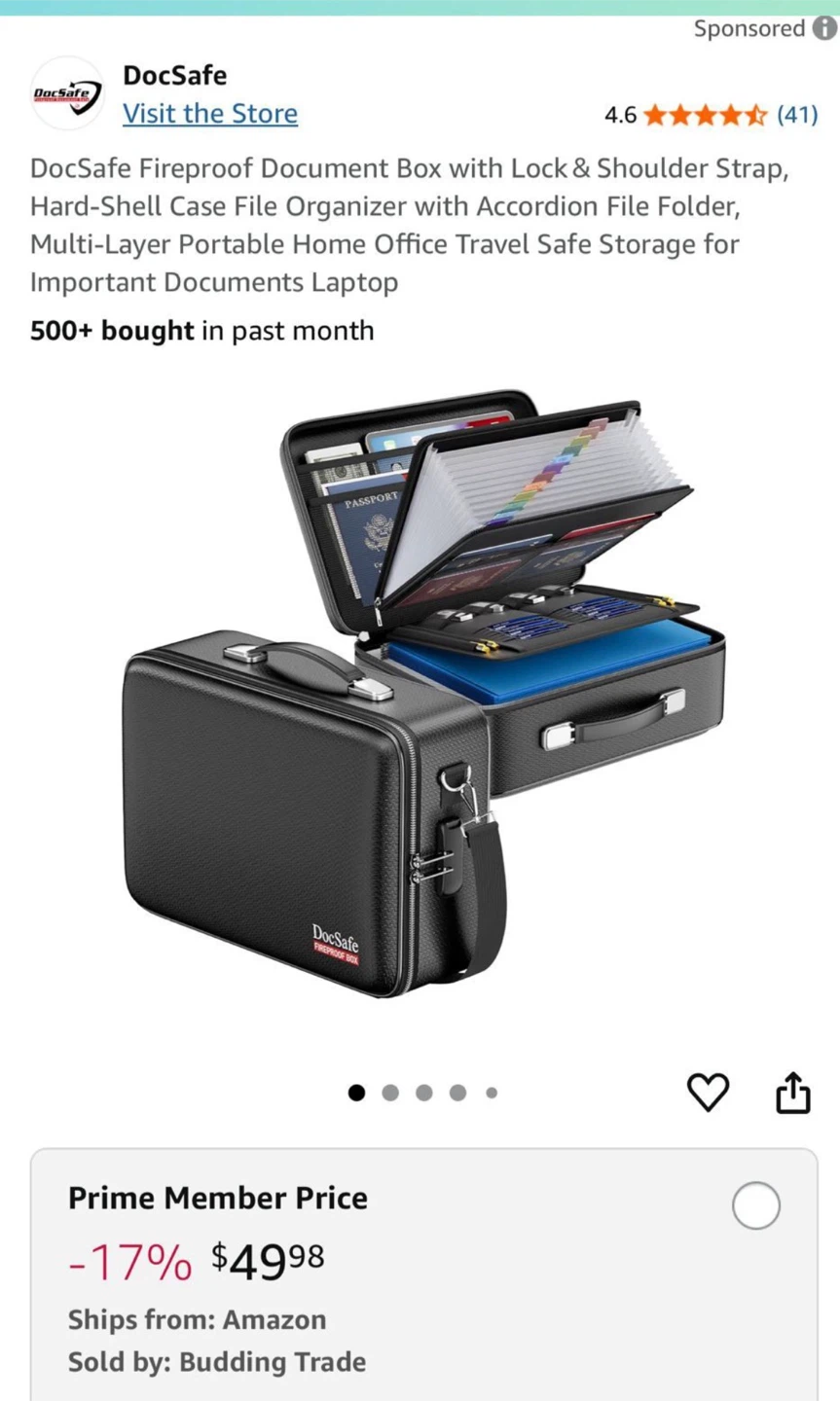 DocSafe Fireproof Document Box - photo 4
