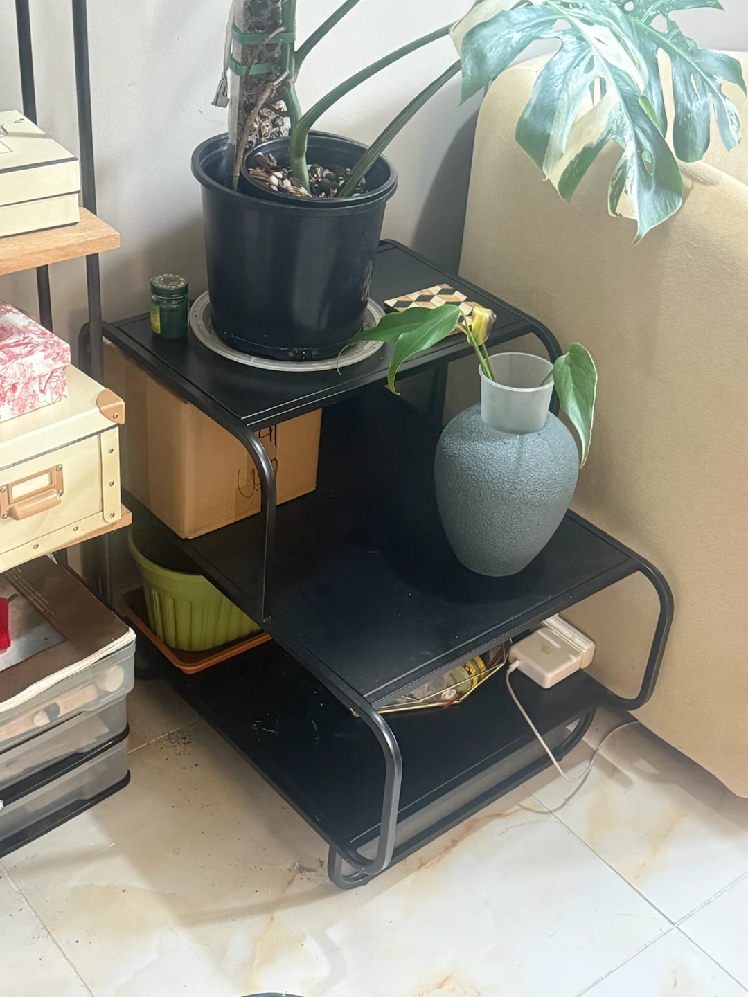 UO Alana Metal 3-Tiered Side Table - photo 2