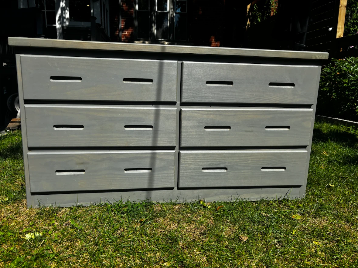 Solid wood dresser