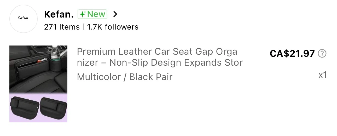 Car Seat Gap Organizer Pair - photo 3