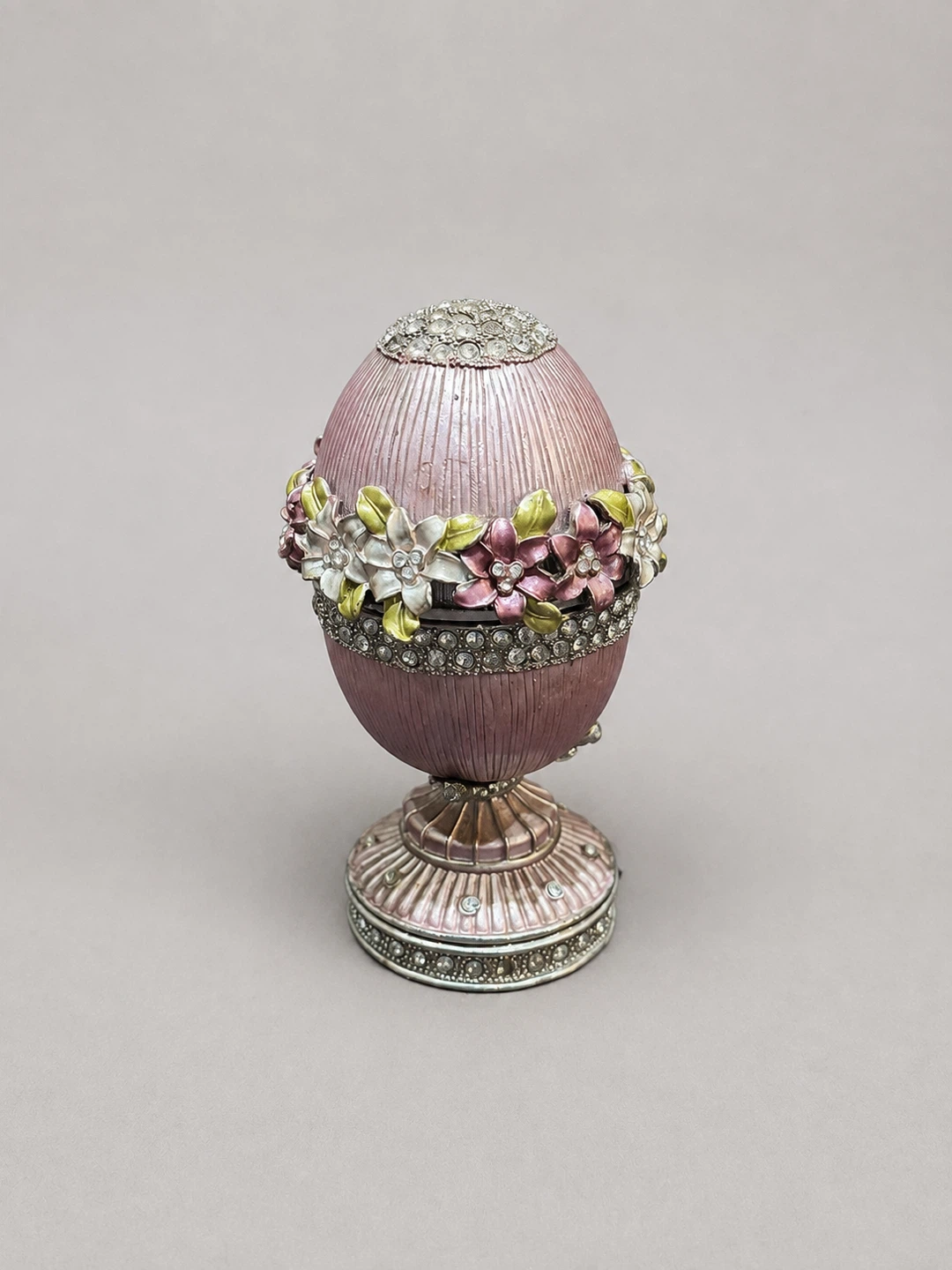 Decorative Fabergé-Style Egg Trinket Box
