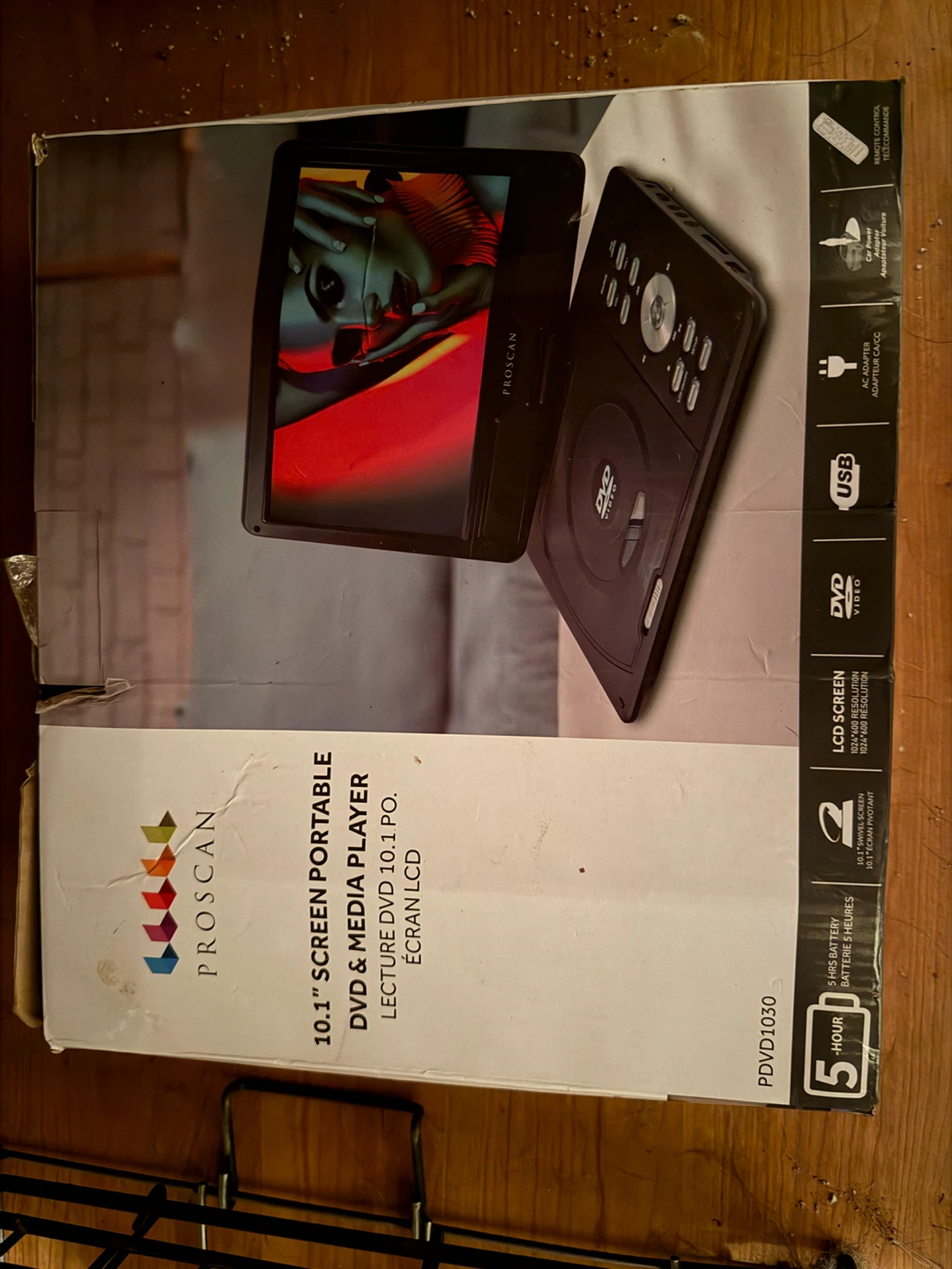 Proscan 10.1" Portable DVD & Media Player