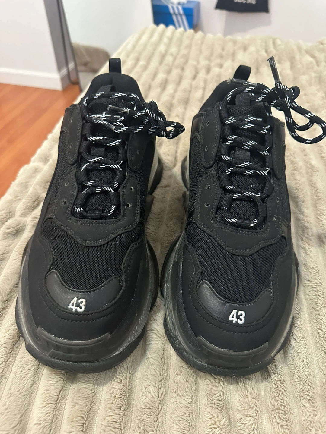 Balenciaga Triple S Sneakers Black Size 43