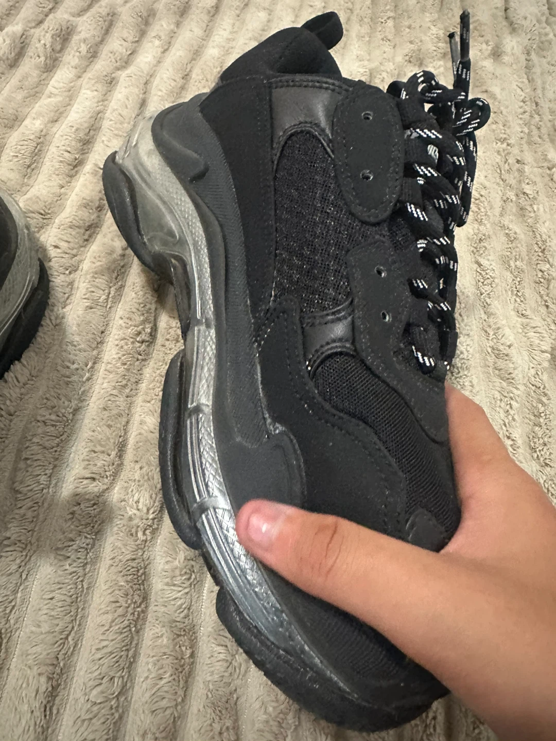 Balenciaga Triple S Sneakers Black Size 43 - photo 5