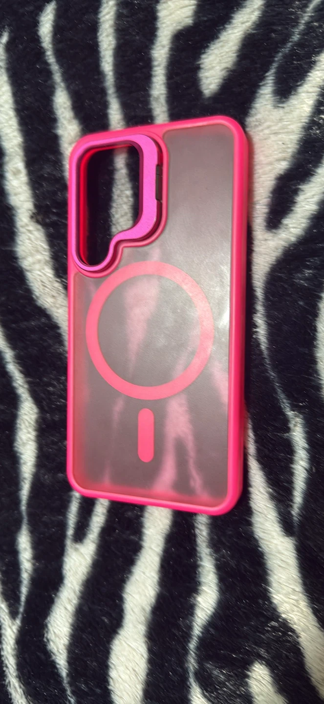 Samsung S24 Pink Phone Case with Kickstand