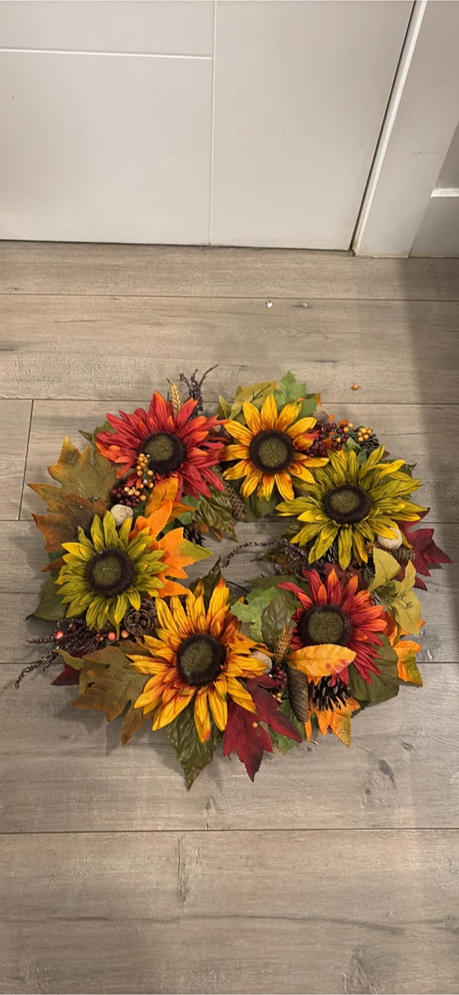 Autumn Sunflower Wreath - photo 2