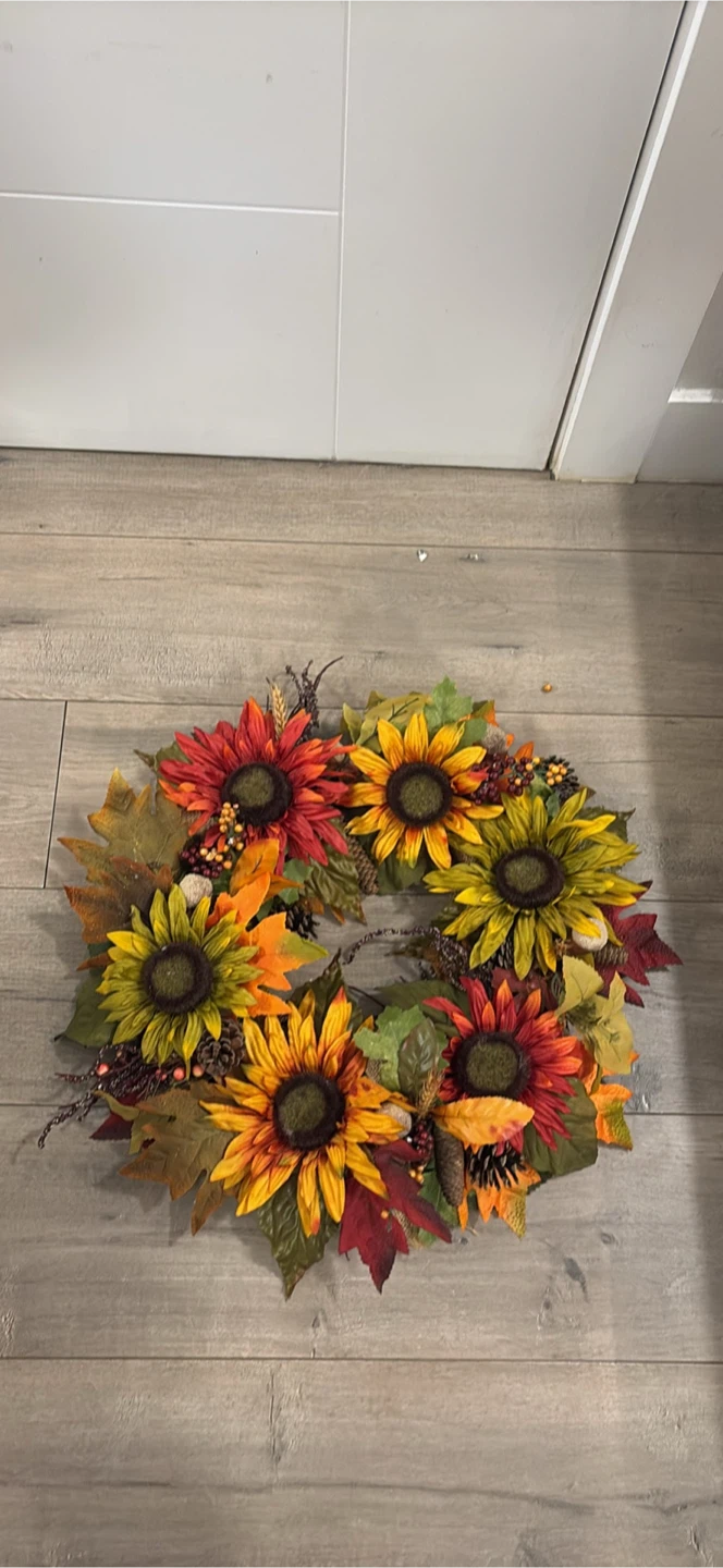 Autumn Sunflower Wreath - photo 3