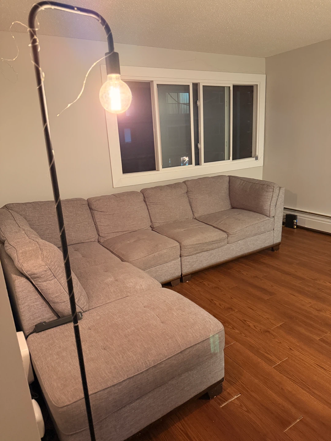 Light Grey Sectional Sofa - photo 2