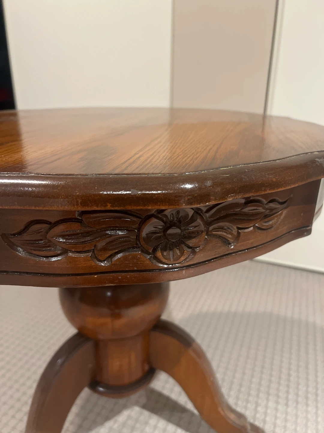 Vintage Wood Accent Table - photo 3