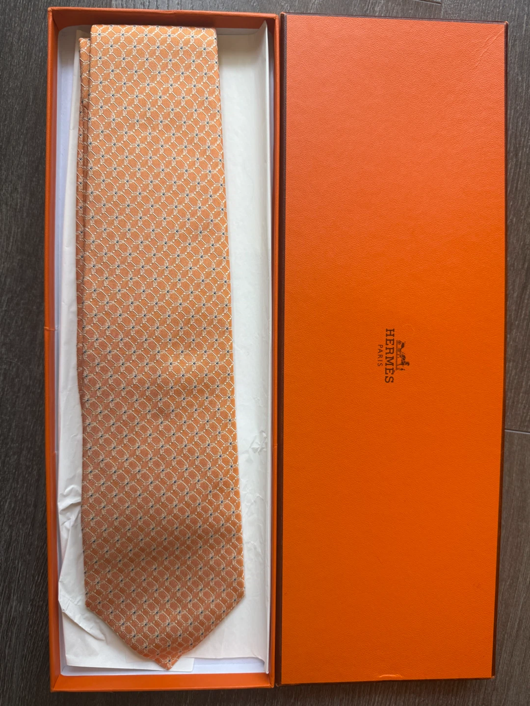 Hermès Paris Silk Tie France new with box