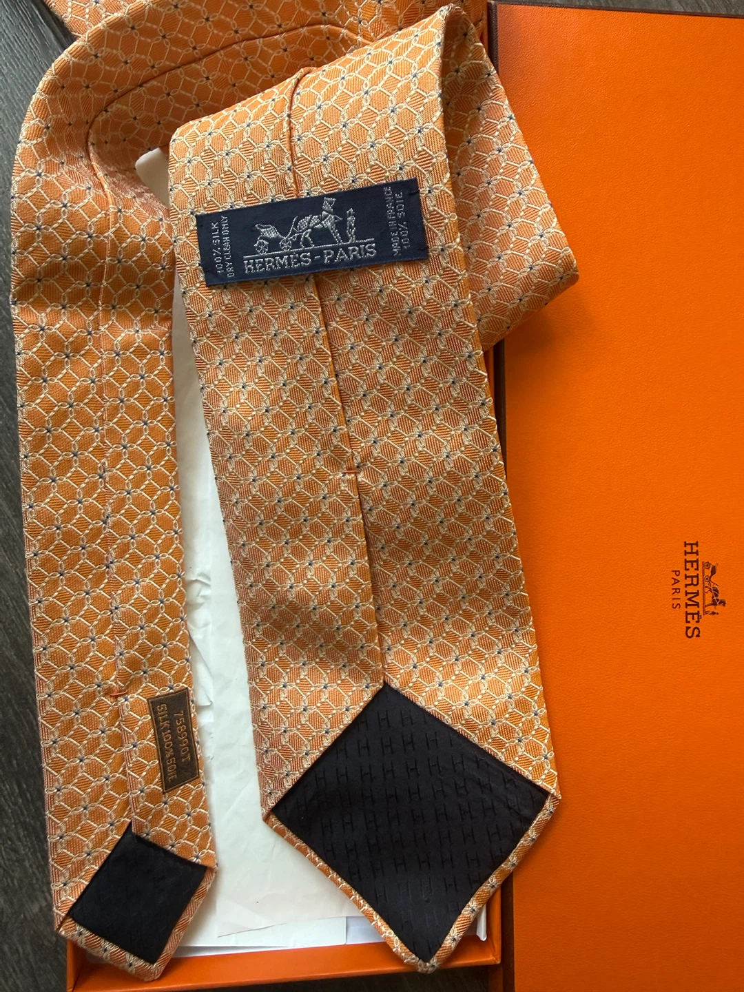 Hermès Paris Silk Tie France new with box - photo 3