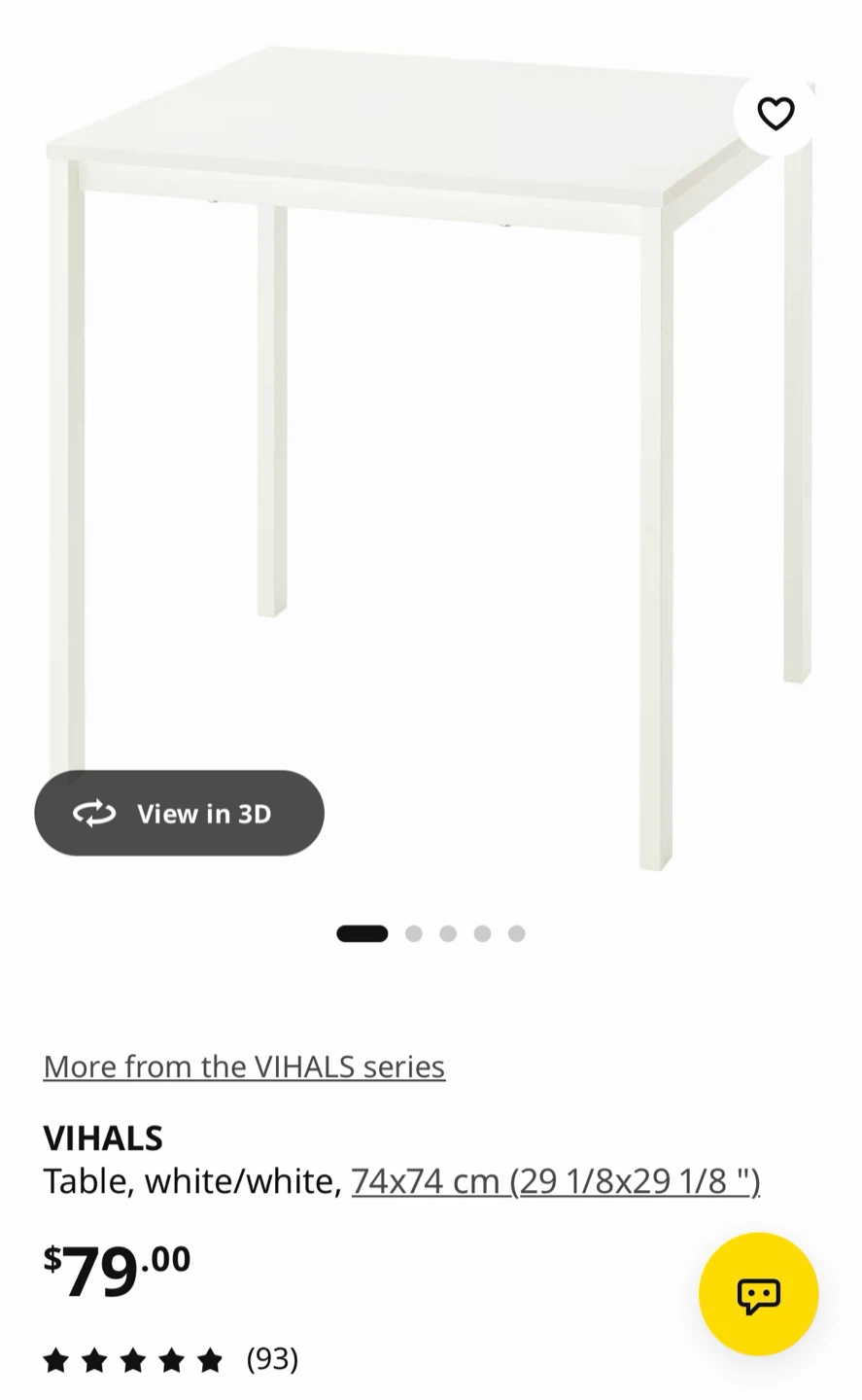 Brand new Vihals table from IKEA, still inbox