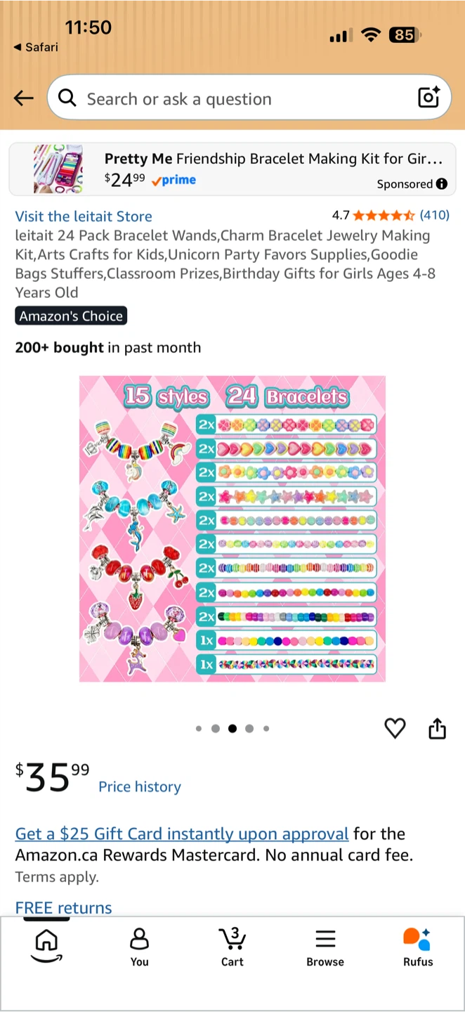 24-Pack DIY Charm Bracelet Kit 💕Kids Jewelry Making - photo 4
