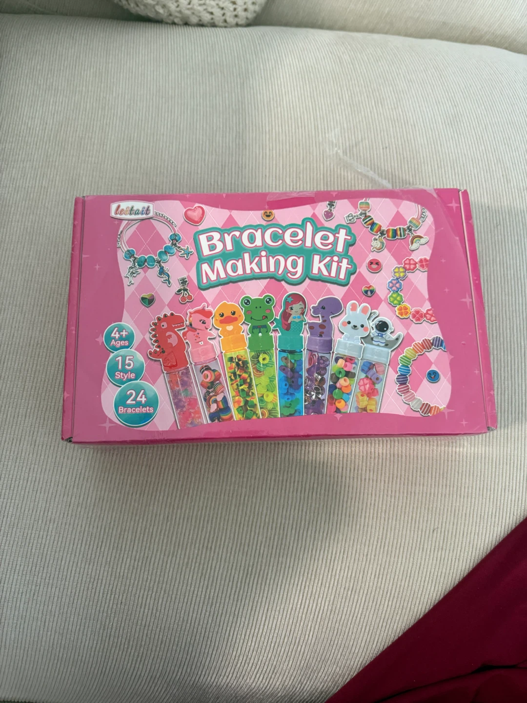 24-Pack DIY Charm Bracelet Kit 💕Kids Jewelry Making - photo 5