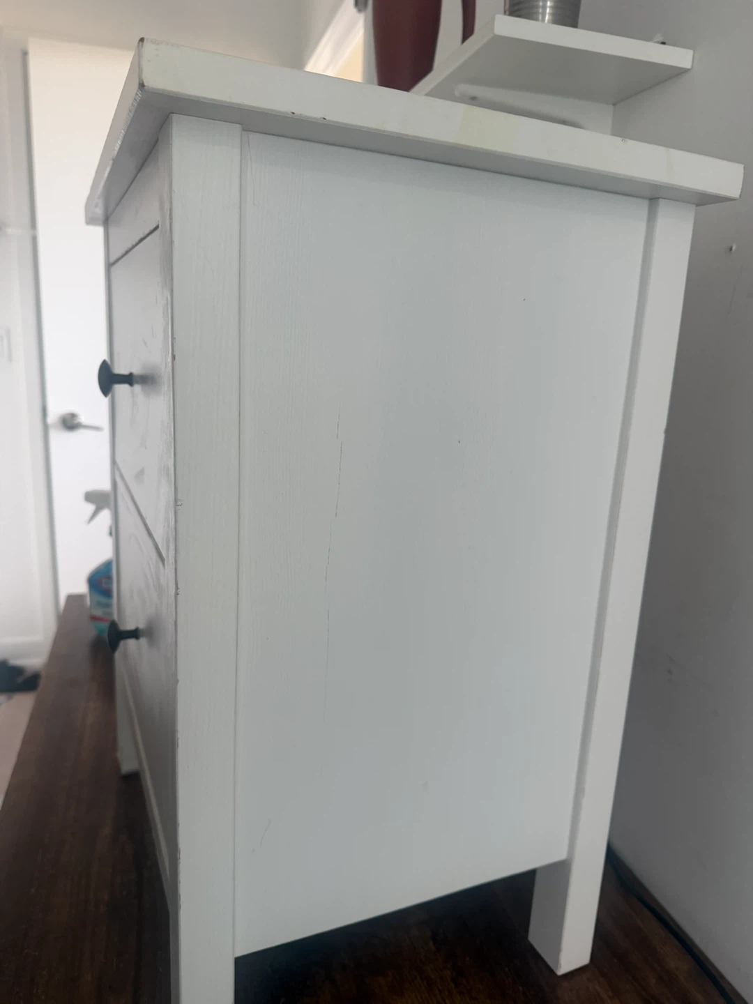 White 2-Drawer Nightstand - photo 2