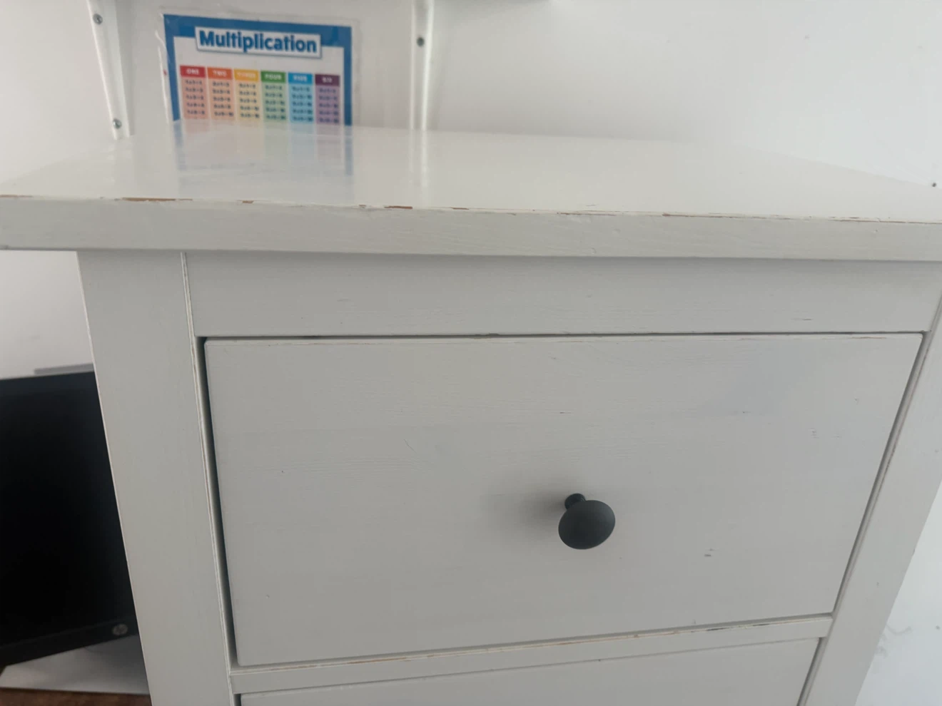 White 2-Drawer Nightstand - photo 4