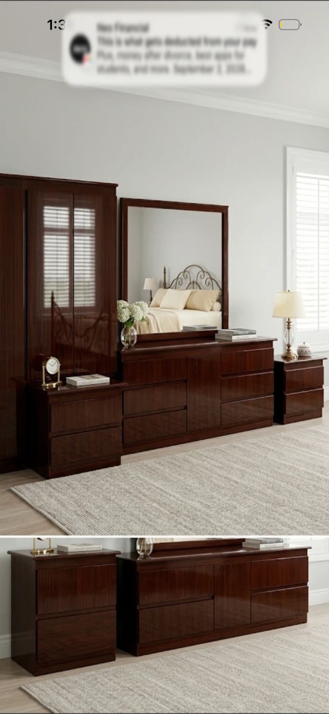 4-Piece wood Bedroom Set  High quality