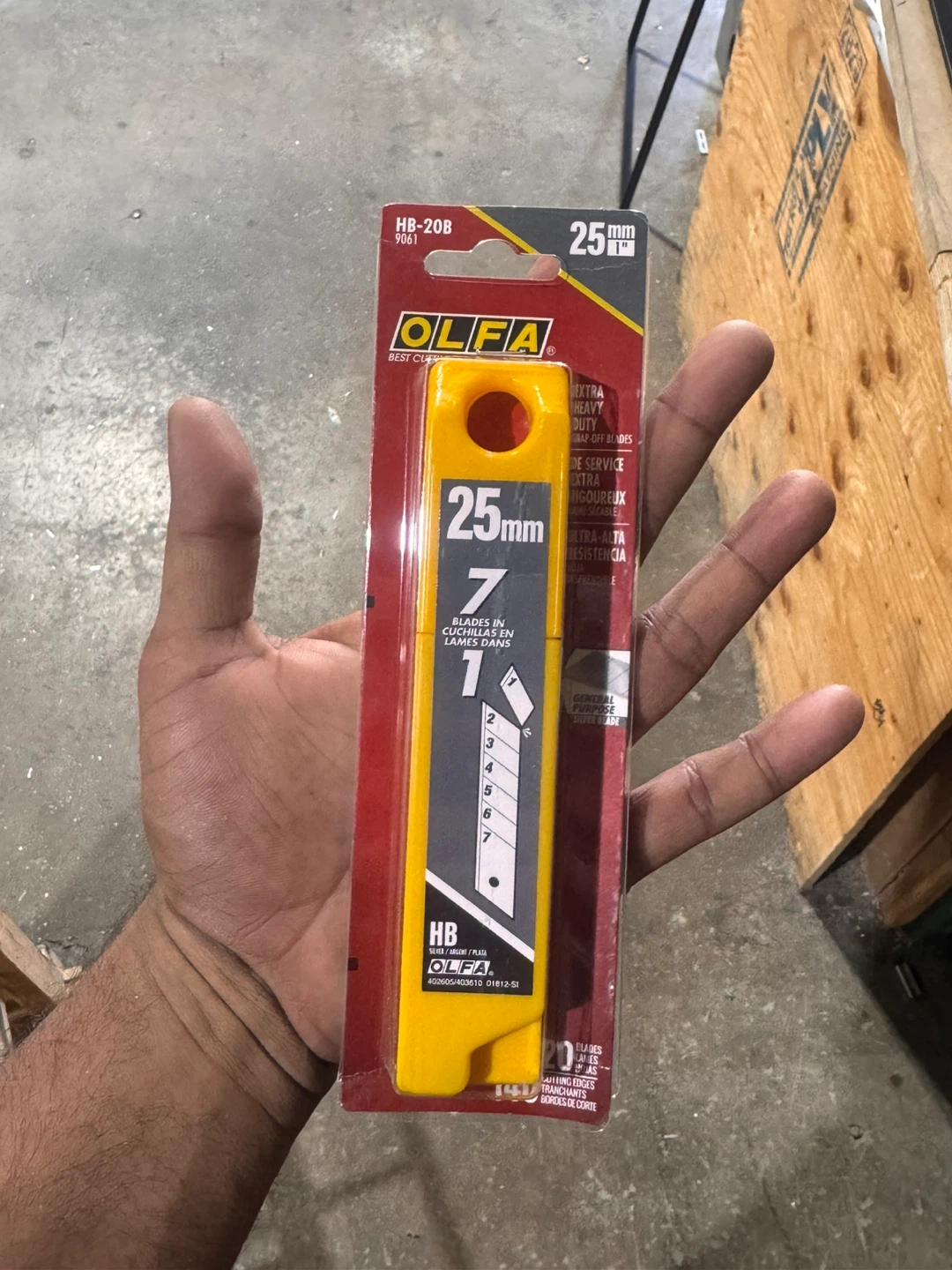 OLFA 25mm HB Replacement Blades - 7 Blades
