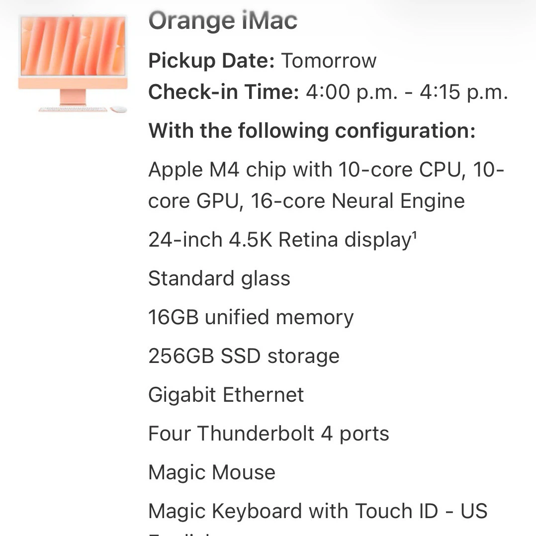 2025 Orange iMac - photo 2
