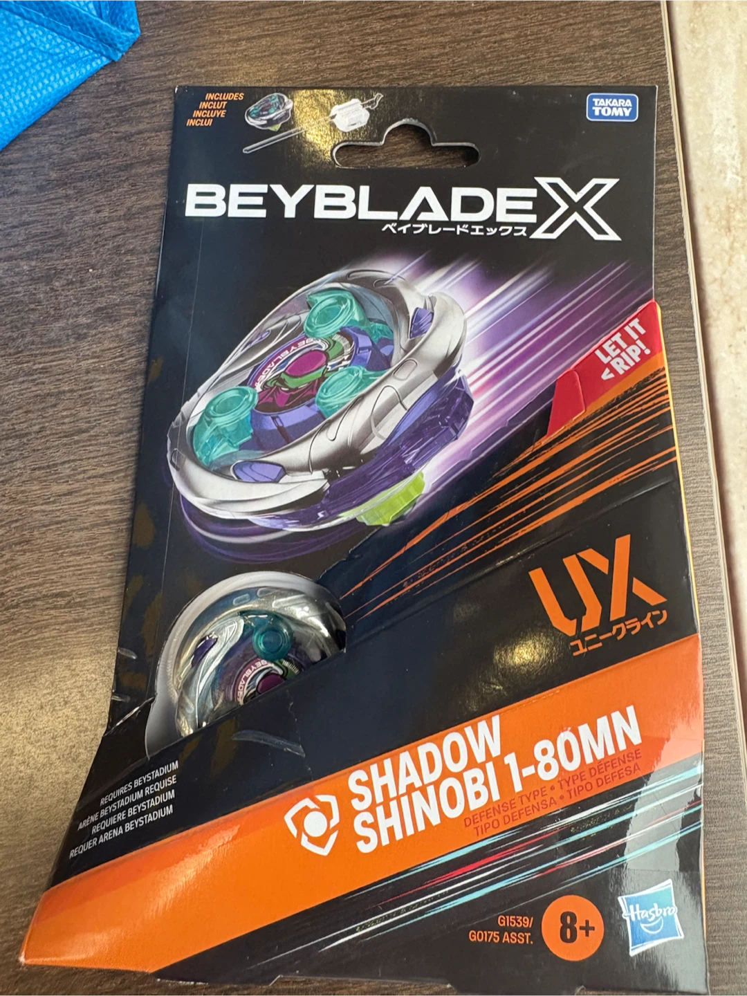 Takara Tomy Beyblade X Shadow Shinobi 1-80MN