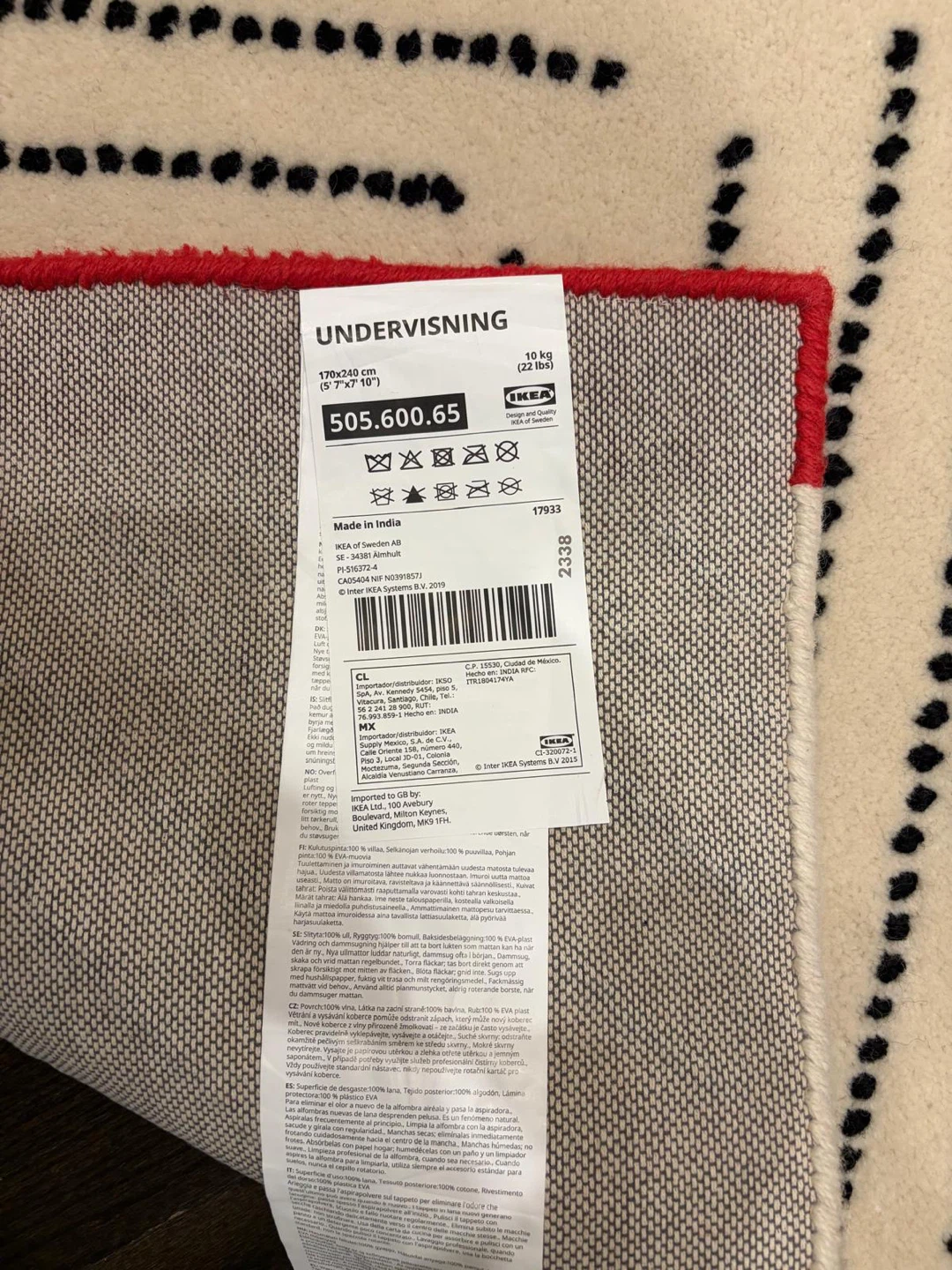 Ikea undervisning rug - photo 3