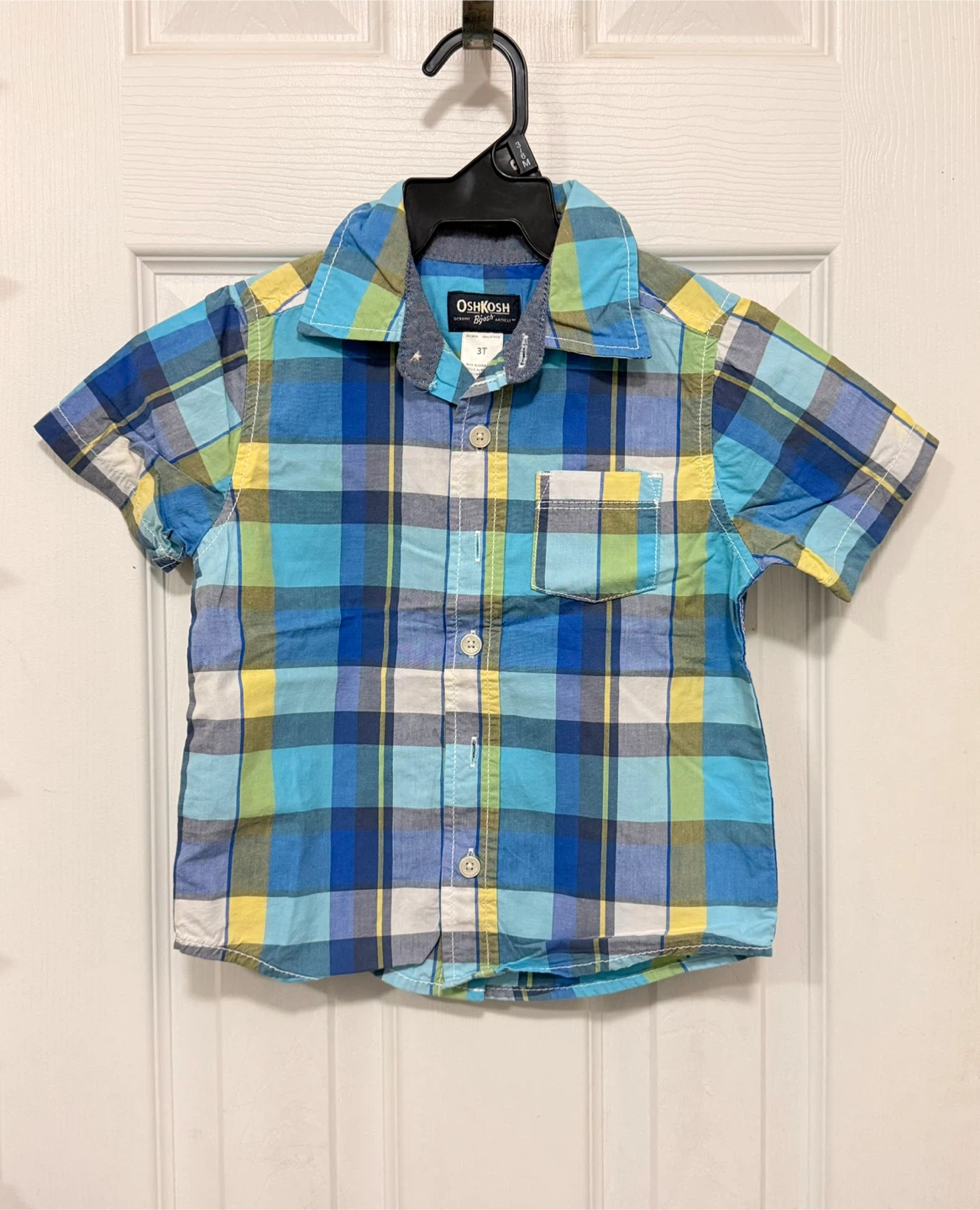 Kid’s Short Sleeve Button-up 3T