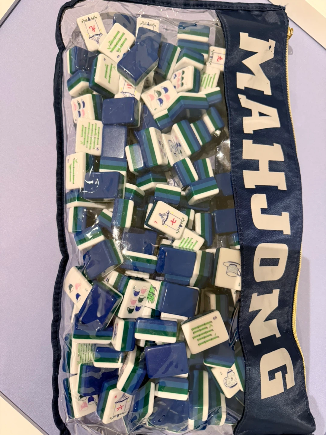 American Mahjong Tile Set with Carrying bag