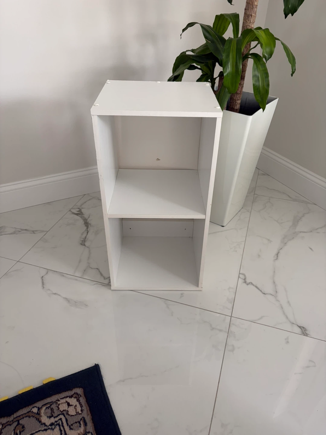 White 2-Tier Storage Shelf - photo 2