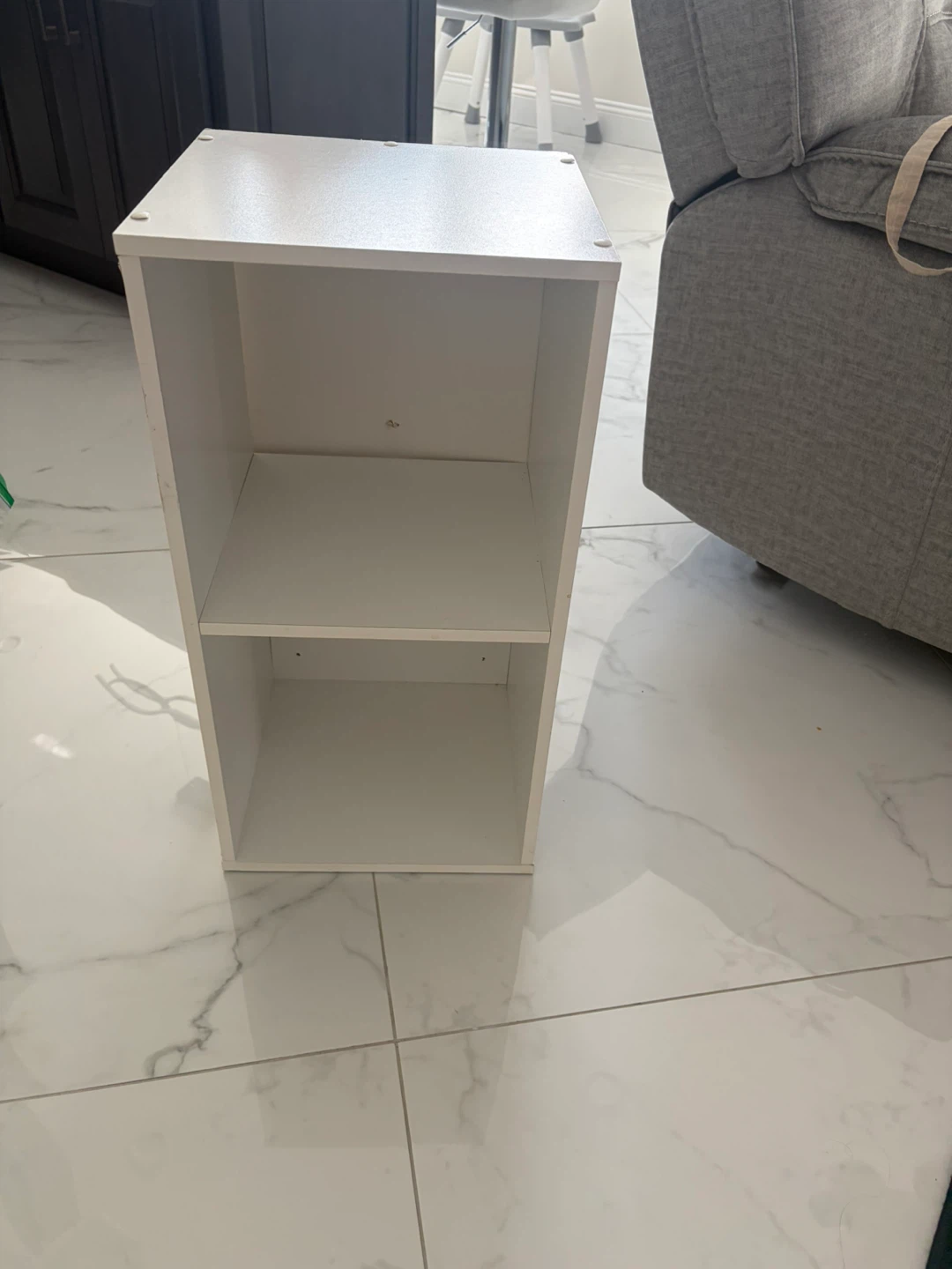 White 2-Tier Storage Shelf - photo 3