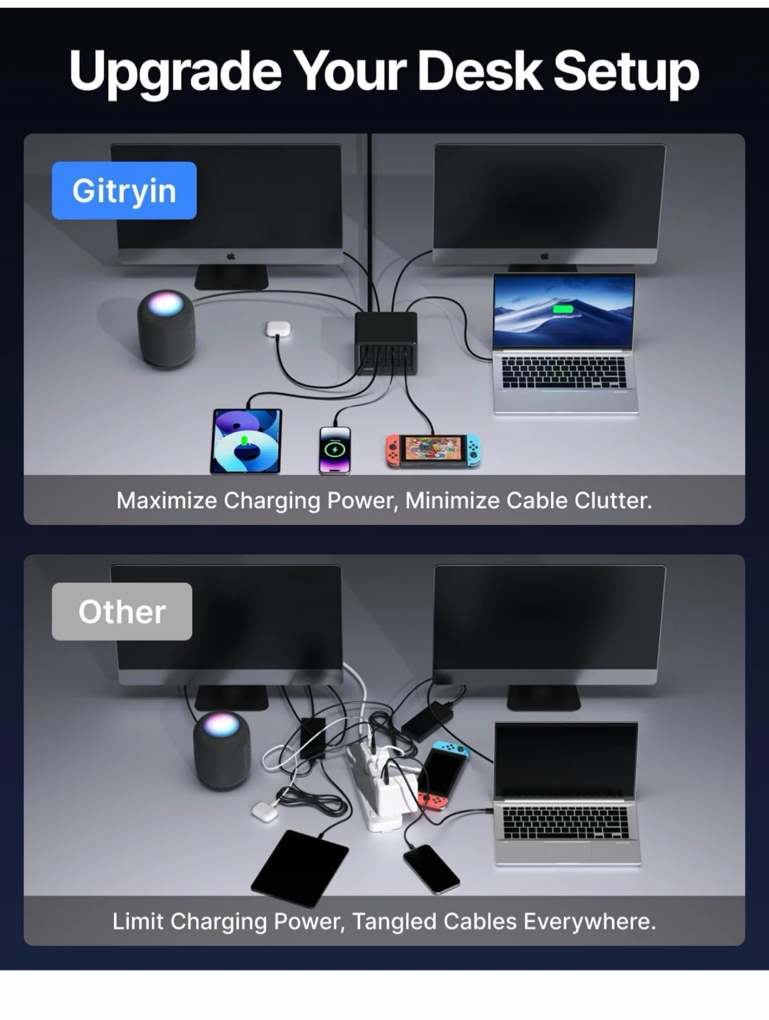 Gitryin 4-in-1 Fast Charging Station 160W - photo 3