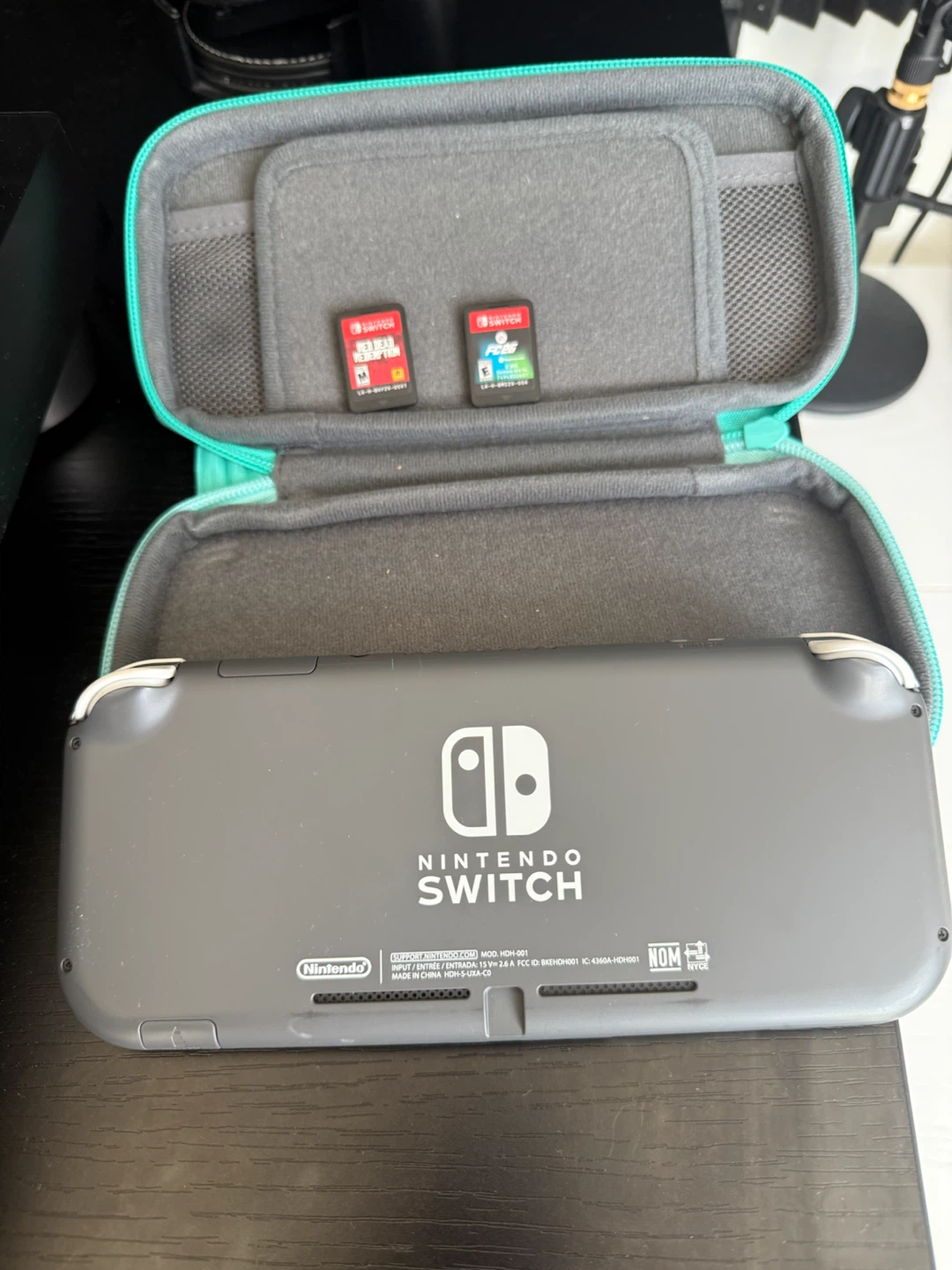 Nintendo Switch Lite Grey with Case and 2 Games - photo 3