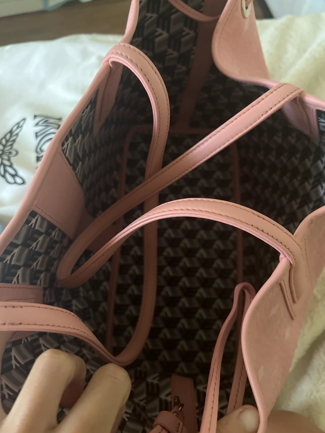 MCM blossom Pink Liz VI shopper med Tote Bag - photo 3