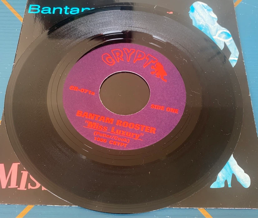 Bantam Rooster Miss Luxury 7” Vinyl Record Garage Rock - photo 3